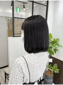 ナチュラルボブ×ブルーブラック