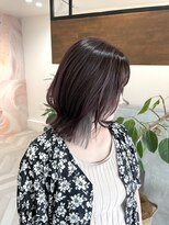 クラン(cLan.)&nbsp;【ミディアムレイヤー×ピンクグレージュ×グレーシルバー】