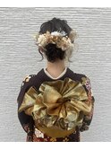 #成人式 #振袖 #ヘアセット