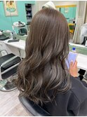 アッシュブラウン+ロング