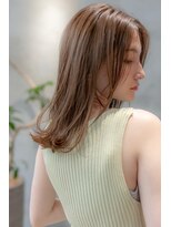 ケアリー 大日(Carelly)&nbsp;ロングレイヤー♪透明感ベージュ