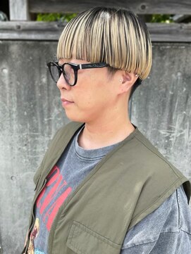 テントヘアー(tent hair) 刈り上げパッツンマッシュショートstyle*
