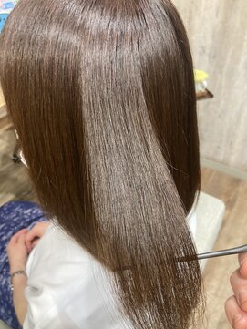 ユーリカ リチェルコ 四天王寺前夕陽ケ丘店 髪質改善カラー/ベージュブラウン