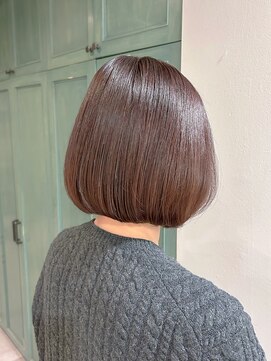 ヘアサロン ナノ(hair salon nano) ボブ/ピンクブラウン/髪質改善/白髪ぼかし/30代/40代/50代