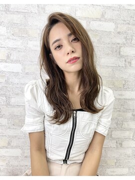 オーロ 西宮店(ORO) かきあげ　透明感　ウェーブベージュ