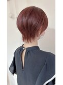 ワインレッド×ショートウルフ【ROKI】