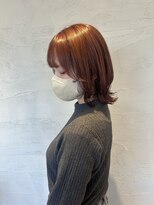 レッドカラー×レイヤーカット