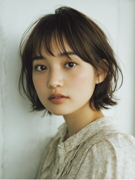 アネモネ 真美ヶ丘店(Ane mone) 透明感ショートボブ