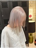 ホワイトブロンドホワイトシルバーミルクティーカラーハイトーン