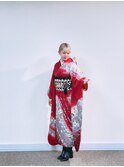 ママ振袖コーディネート