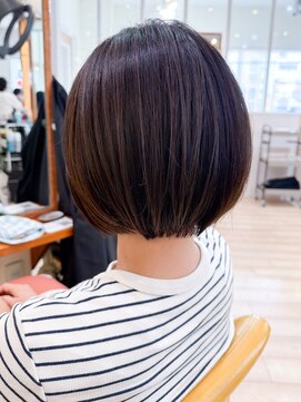 モリオ フロム ロンドン 成増店 【morio成増/児玉】丸みボブ スモーキートパーズ