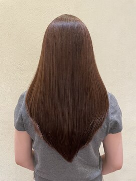 エルサフィロ ヨドヤバシ(el zafiro yodoyabashi) 髪質改善カラー　ピンクベージュ