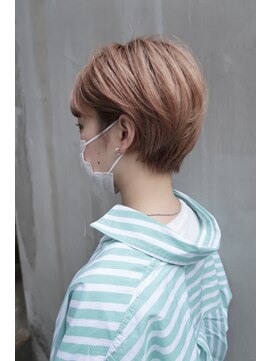 メモリーズ 水天宮前店(Memories) ショート絶壁解消ひし形レイヤーショートチョコレートブラウン