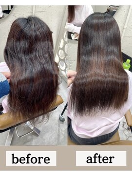 【さら艶髪】髪質改善ストレート