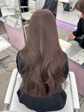 エヌアイ オモテサンドウ(ni omotesando) ブリーチなしダブルカラー！ピンクベージュカラー