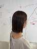 【気になるところだけポイントストレート】＋毛先カット￥10900