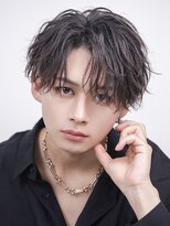 リベル(LIBER)&nbsp;ラウンドマッシュ/微分けヘア/men's/メンズサロン/八王子