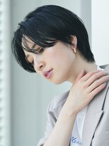 ソワネ 表参道(soigne) 表参道白髪ぼかしウルフショートボブベージュアッシュグレージュ