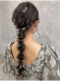 【別府　ランガリ】ヘアセット、編みおろしヘア