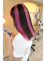 ヘアーガーデン シュシュ(hair garden chou chou)&nbsp;MIXカラー☆ブラックandピンク