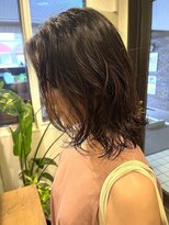 ファム 札幌大通(fam)&nbsp;夏パーマ×軽やかミディアム/小顔効果◎透明感カラー
