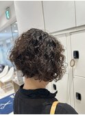 刈り上げ女子／スパイラルパーマ／ショートスパイラル