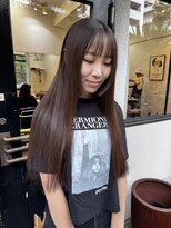 コラン 中目黒(collan) ナチュラルブラウンロングストレートヘアー