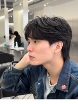 become men's hair 名駅EAST【10月3日 NEW OPEN(予定)】 曲がるメンズ縮毛矯正×毛流れフェザーパーマ風/名古屋/名駅