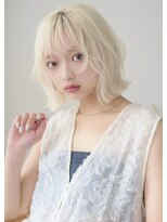 hair room a-to Plus by NYNY レイヤーカット/髪質改善/ブリーチ/北大路&nbsp;レイヤーボブ+抜きっぱなしブリーチ