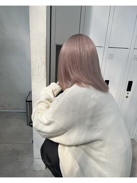 シェリ 天神(CHERIE) 福岡 ブリーチ ベージュ グレージュ ダブルカラー ハイライト
