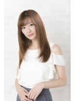 グレージュカラー/シルキーベージュ/斜めバング/銀座/髪質改善
