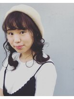 プレゼンス ネイヴィ(PRESENCE NAVY) セミロング/ヘアセット/ダークアッシュ