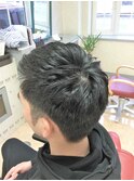 ビジネスカジュアル ソフトモヒカン 束感  ベリーショート