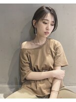 インス(ensue)&nbsp;簡単スタイリング！大人可愛い小顔☆透け感シースルーバング