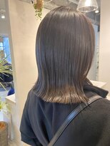 Aラインボブ/グラデハイライト/うる艶ラベンダー[東銀座/銀座]