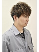 レ ギャルソン 仙台店(Les Garcons)&nbsp;ショート×2ブロ×ツイスト金メッシュ　スタイル