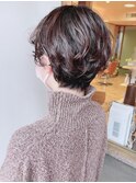 【morio 原宿】ショートボブ　ニュアンスパーマ　絶壁隠し　宮本