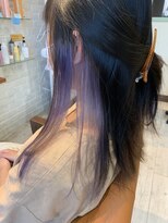レーヴ ヘアー シエル(Reve hair ciel)&nbsp;インナーカラーパープルシルバー★２０代/３０代/４０代