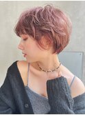 ACE  くすみピンクベージュ×ゆるふわショート　横浜