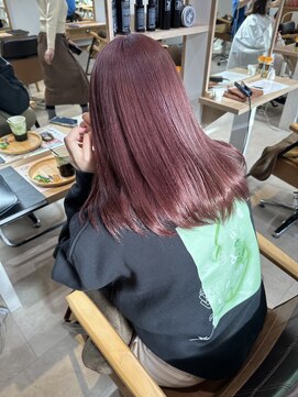 ヘアーメイクブランニュー セントラル 西大寺店(hair make Brand new central) カシスピンク
