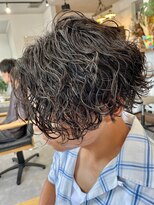 フゥ 宇都宮(FeU) 波巻きパーマツイストスパイラルパーマメンズマッシュパーマ