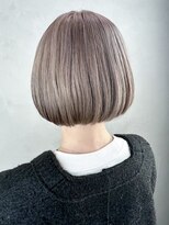 アルバム 銀座(ALBUM GINZA)&nbsp;くすみベージュオリーブカラー透明感カラーボブルフ_ba496051