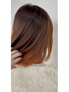 マイレ(maile) インナーカラー×オレンジ