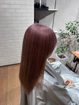 ビス リアン 川口店(Vis lien) ダブルカラーケアブリーチベージュピンクボブミニウルフリタッチ