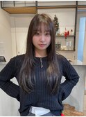 ミニウルフレイヤーカット顔周りカット前髪カット韓国ロング銀座