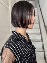 ヤイエ 青山店(yiye)&nbsp;大人ボブ大人ショートボブ切りっぱなしボブ前髪あり前下がりボブ