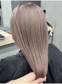 【GEEKS渋谷】ピンクベージュ/ハイトーンカラー/くすみピンク