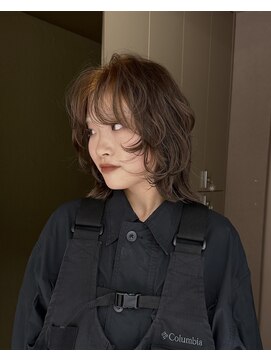 #ブリーチなしダブルカラー#ワインレッド#ボルドーカラー#前髪