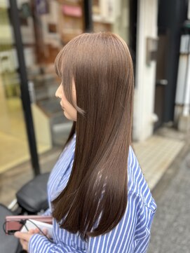 不動の人気ブラウンカラー/髪質改善/艶髪ストレートロング