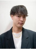 MEN’S HAIR/サーフカール/刈り上げセンターパート/柏駅